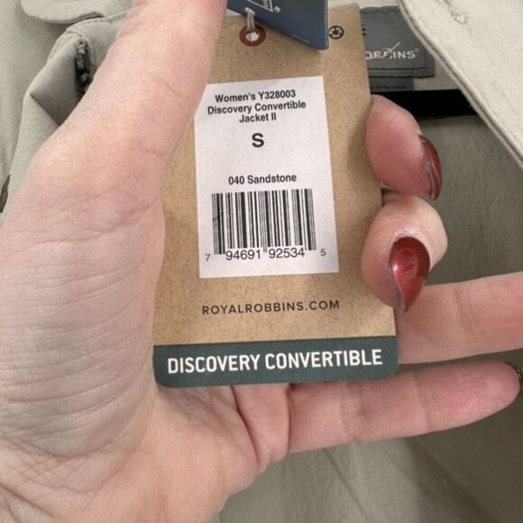 NWT Royal Robbins Discovery Women's Convertible Jacket II Small Vest Tan UV 50‎ - Picture 9 of 13